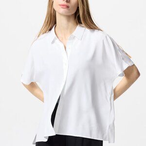 Uniqlo Rayon Blouse | Short Sleeve | Printed - NWOT - size M